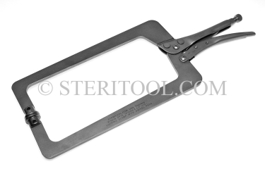 #10026SP10 - 10"(250mm) Stainless Steel Deep Clerance Locking Clamp. clamp, welding, stainless steel, locking pliers, fabrication